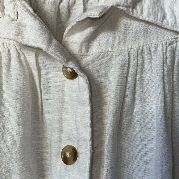 Free People Kiss Kiss Blouse size XS Button Down Balloon Sleeve - Picture 8 of 12